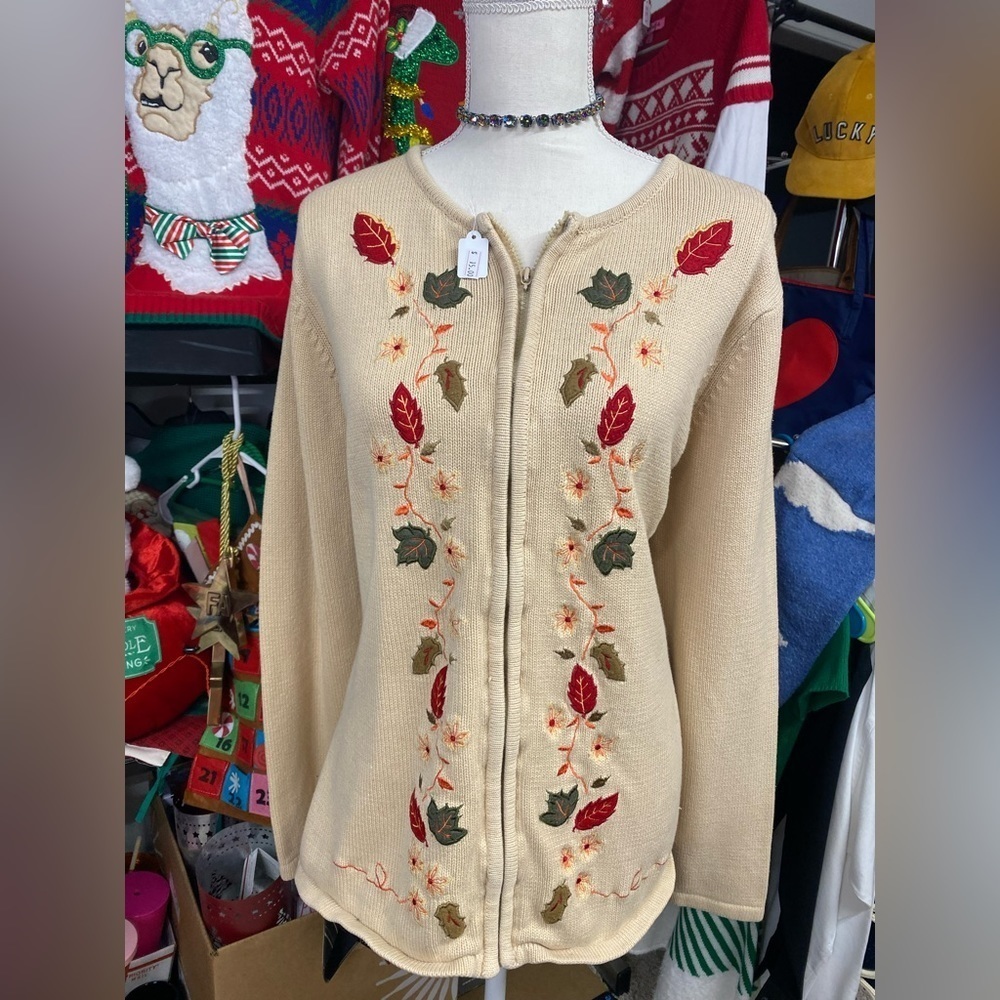 Vintage Basic Editions Sweater Cardigan (with zipper)